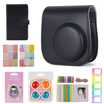 Set de geantă pentru cameră Mini 11 – Material PU, căptușeală din microfibră, cataramă magnetică, set de 7 piese, compatibil cu Mini 11, greutate 1 kg