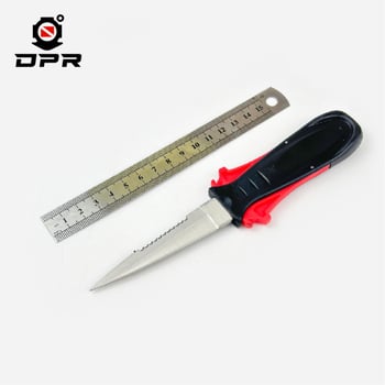 Rozsdamentes acél búvárkés vonalvágóval és halászati késsel — testreszabható