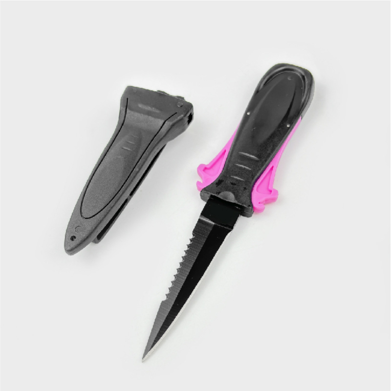 Rozsdamentes acél búvárkés vonalvágóval és halászati késsel — testreszabható