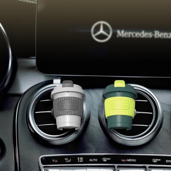 Automobilski difuzor zraka s klipom za izlaz zraka — serija šalice kave, ABS + silikon gel, 10–20 ml, narančasto cvjetni miris, trajanje isparavanja 16–30 dana