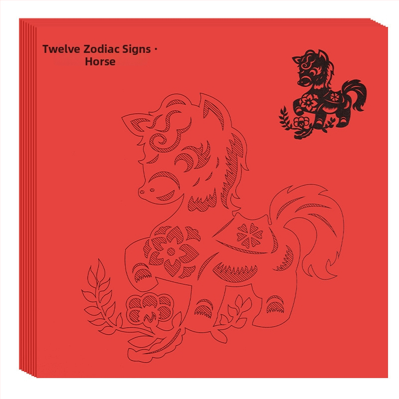 Prozorska dekoracija od papira, Značka Zhi Gou, Model HY3088, Pakiranje: Kutija