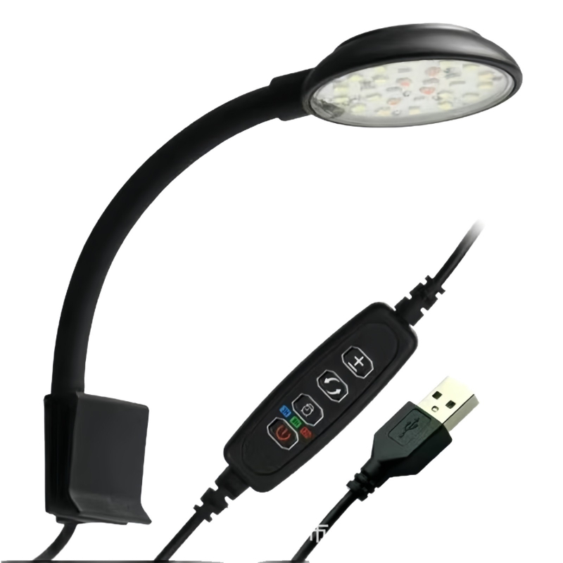 Klip LED rasvjeta za akvarij Mai Bao Mini Light Panel, potpuno spektra, USB, 7W, 150 g