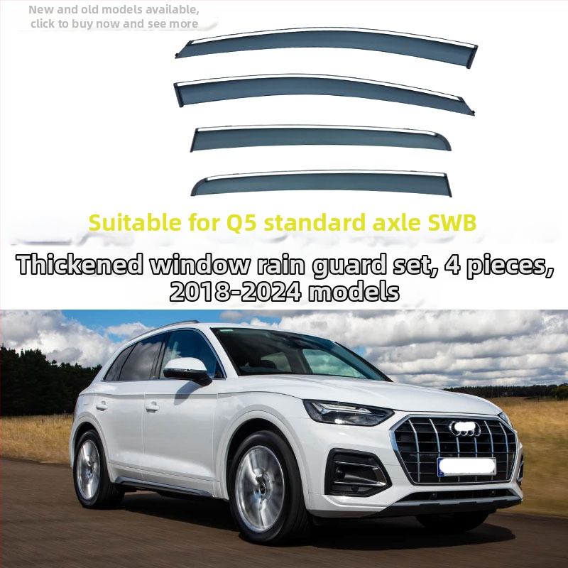 Linlie PU dažďové ochrany okien pre Audi Q5/Q5L/E‑Tron/Coupe Sportback