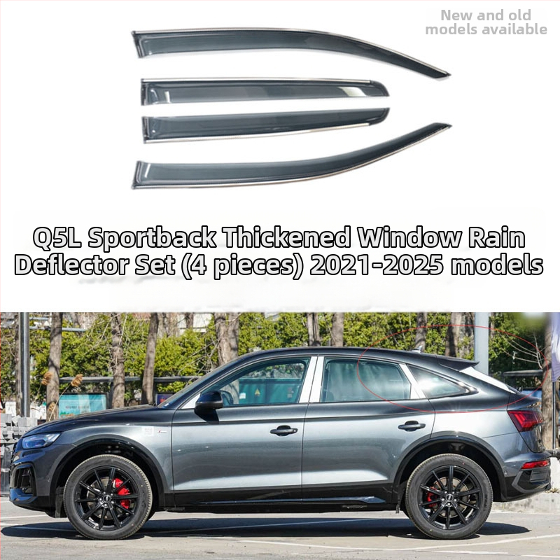 Linlie PU dažďové ochrany okien pre Audi Q5/Q5L/E‑Tron/Coupe Sportback