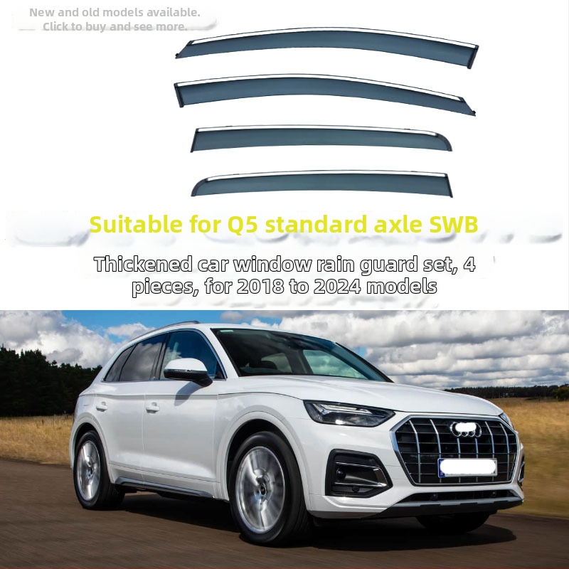 Linlie PU dažďové ochrany okien pre Audi Q5/Q5L/E‑Tron/Coupe Sportback