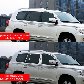 Okenné lišty pre Toyota Prado/Land Cruiser (2004–2020) – dekoratívne samolepky na karosériu