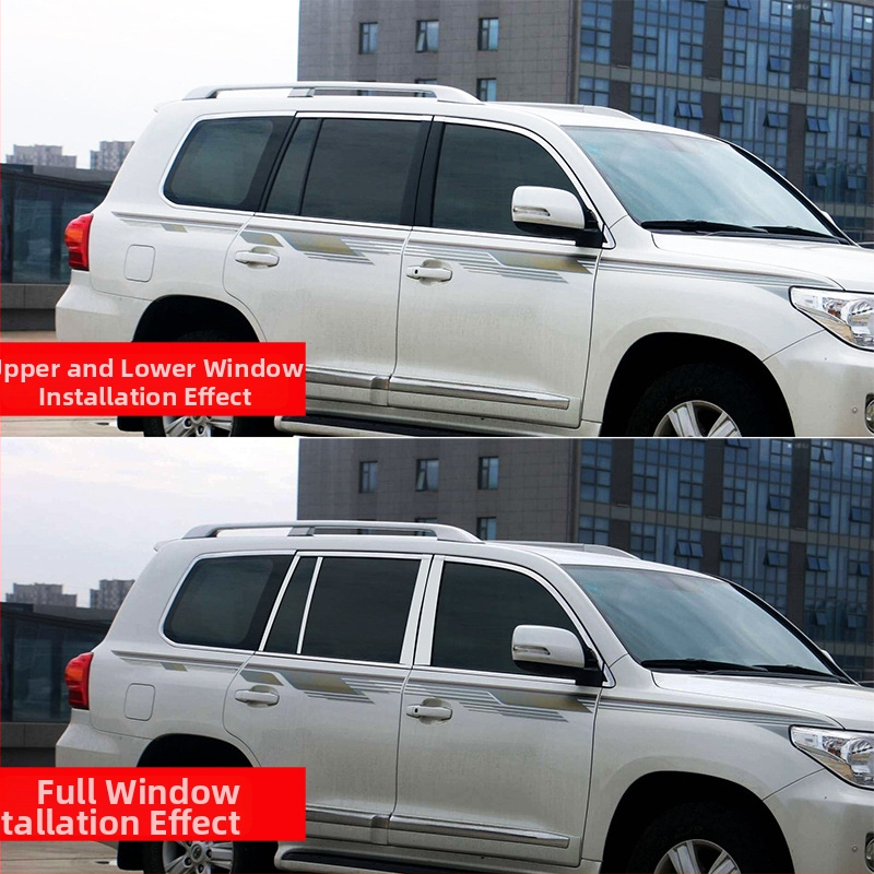 Okenné lišty pre Toyota Prado/Land Cruiser (2004–2020) – dekoratívne samolepky na karosériu