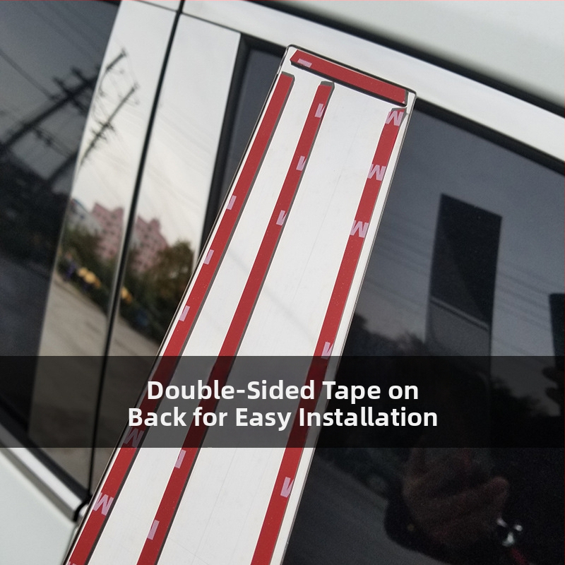 Okenné lišty pre Toyota Prado/Land Cruiser (2004–2020) – dekoratívne samolepky na karosériu