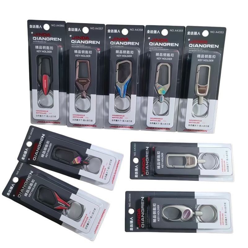 Breloc pentru chei auto Golden Strongman • aliaj titaniu • stil modern minimalist • pentru mașini și vehicule electrice