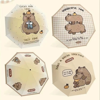 Vinil 190T anyagú napernyő, összecsukható, 8 acél bordázat, automata nyitás, félautomata zárás, UPF > 30