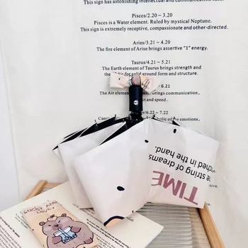 Vinil 190T anyagú napernyő, összecsukható, 8 acél bordázat, automata nyitás, félautomata zárás, UPF > 30