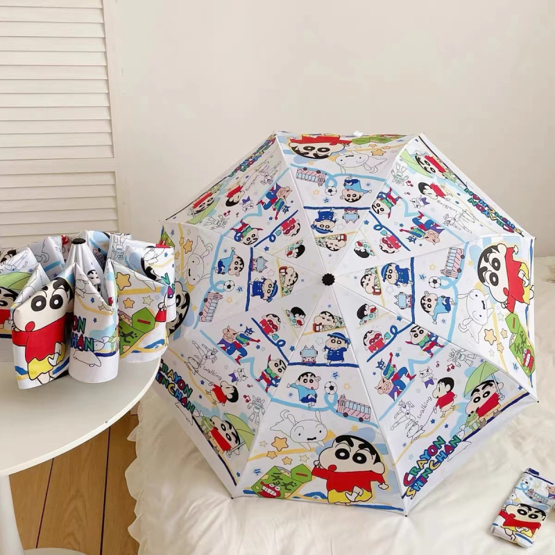 Vinil 190T anyagú napernyő, összecsukható, 8 acél bordázat, automata nyitás, félautomata zárás, UPF > 30