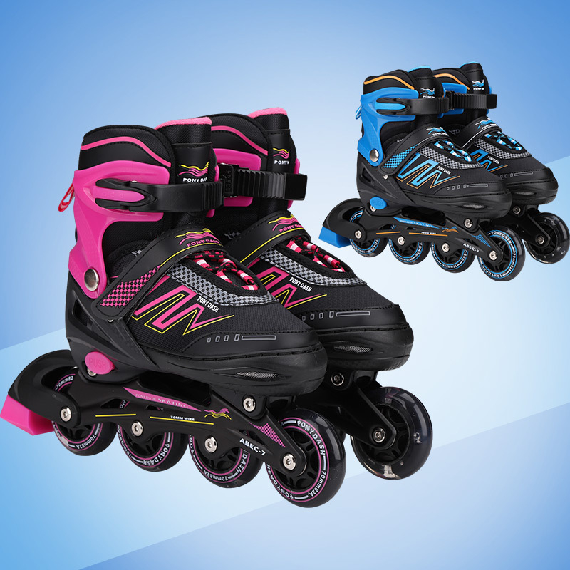 Dječje inline skije sa svjetlećim PU kotačićima, jednoslojni kotači, protuklizna podloga