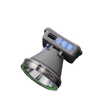 LED челник за нощен риболов, презареждаема глава-лампа, PVC корпус, 7200 mAh, обхват ≥ 500 m, зарядно включено