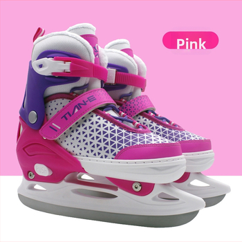 Prilagodljive klizaljke za led s flecem, unisex za muškarce i žene, početnici