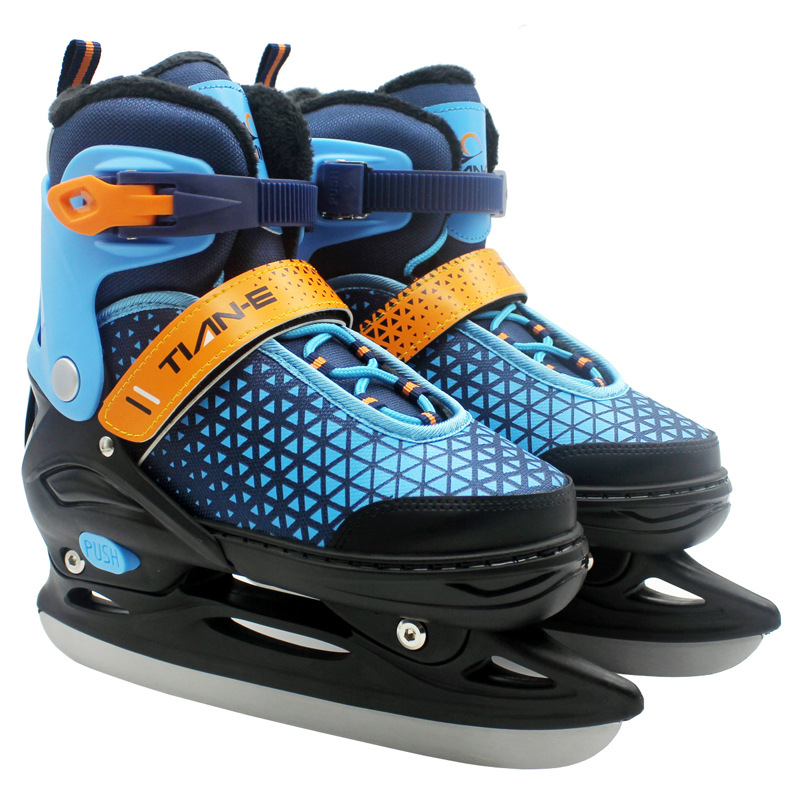 Prilagodljive klizaljke za led s flecem, unisex za muškarce i žene, početnici