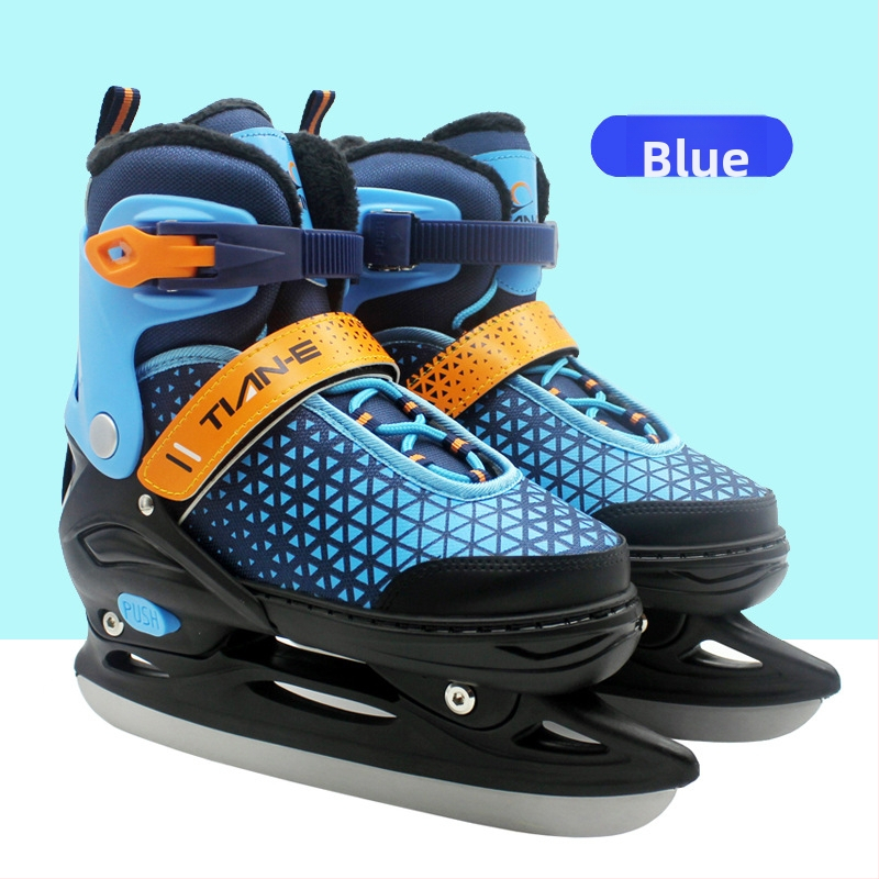 Prilagodljive klizaljke za led s flecem, unisex za muškarce i žene, početnici