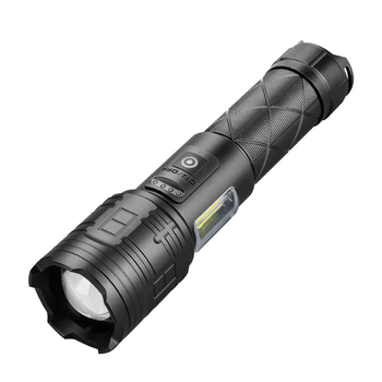 LED baterijska svjetiljka s optičkim zumom, USB punjenje, 30W, kućište od aluminijske legure, domet 200–500 m