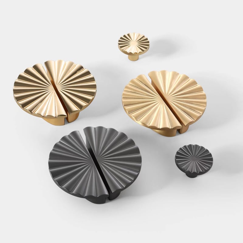 Polukružna ručka za vrata ormara od cinkove legure, moderan luksuzni dizajn