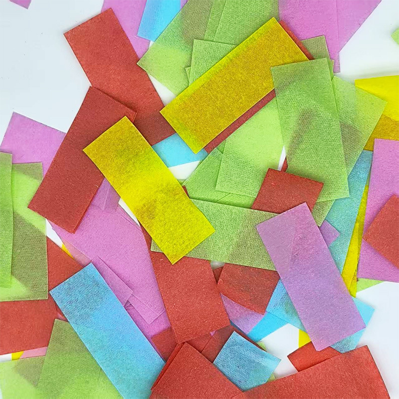 Lángálló papírból készült konfetti partikra és koncertekre, kézzel dobható, anyag: papír