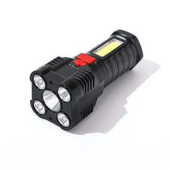 Ručna LED baterijska svjetiljka s COB bočnim svjetlom, punjiva, 5W, 1000mAh, domet 100-200 m, trajanje 3-4 h