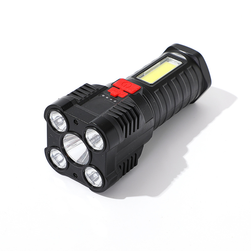 Ručna LED baterijska svjetiljka s COB bočnim svjetlom, punjiva, 5W, 1000mAh, domet 100-200 m, trajanje 3-4 h