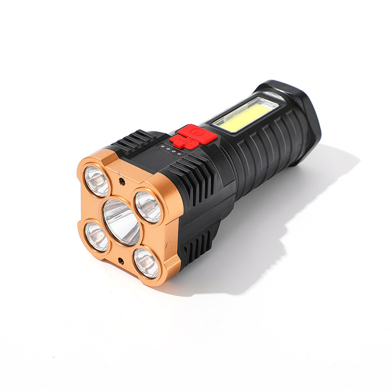 Ručna LED baterijska svjetiljka s COB bočnim svjetlom, punjiva, 5W, 1000mAh, domet 100-200 m, trajanje 3-4 h
