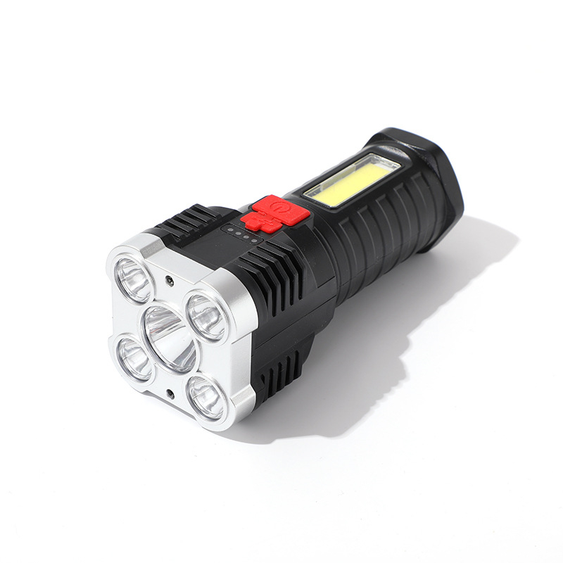 Ručna LED baterijska svjetiljka s COB bočnim svjetlom, punjiva, 5W, 1000mAh, domet 100-200 m, trajanje 3-4 h