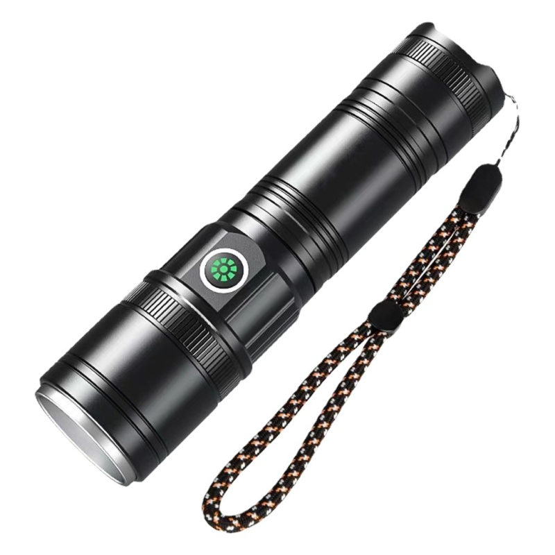 Laser svjetiljka s fokusom, domet 200–500 m, 20 W, tijelo od aluminijskog legura, USB punjenje