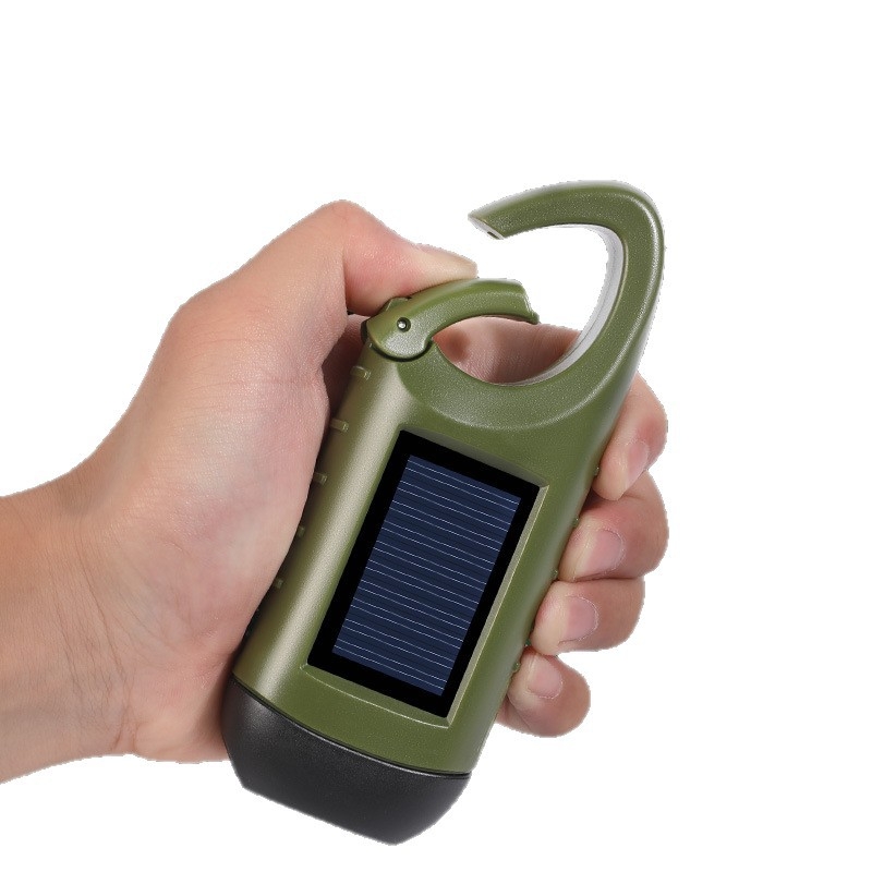 Višenamjenska solarna LED baterijska svjetiljka s ručnim punjenjem, jaka svjetlost, za neočekivane nestanke struje, kampiranje na otvorenom i prijenosno osvjetljenje