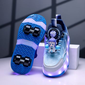 Hilis Heelys dječje tenisice s dva kotača, PU kotači, unisex