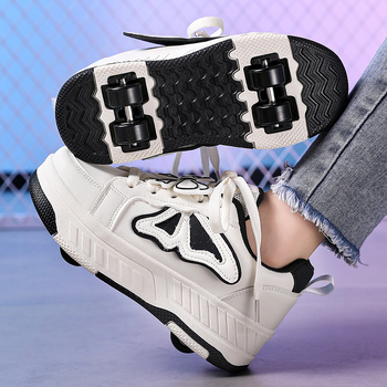 Yitu uniszex négykerekű görkorcsolya gyerekeknek – PU kerekek, Heelys-stílus