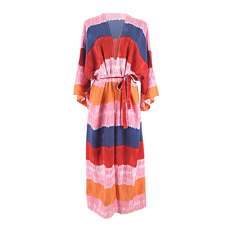 Plažni kardigan s labavim krojem, rayon tkanina, 100% pamuk, podstava rayon, 243 g