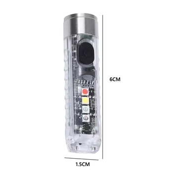 Kompaktna LED svjetiljka s ključem i magnetskim držačem, aluminijska zlitina + PC, USB punjenje, domet do 50 m, model T18