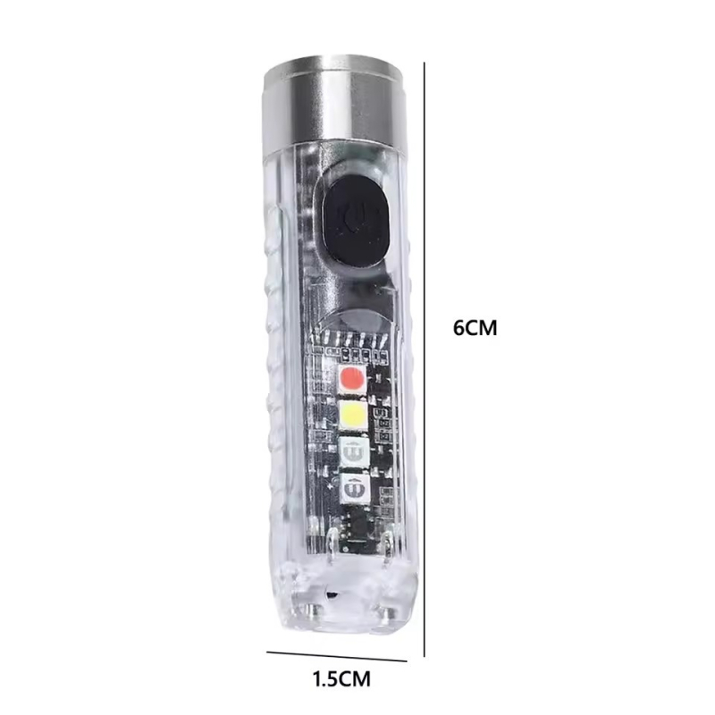 Kompaktna LED svjetiljka s ključem i magnetskim držačem, aluminijska zlitina + PC, USB punjenje, domet do 50 m, model T18