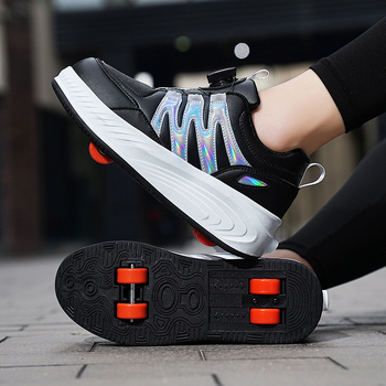 Weishi Heelys za djecu – cipele s dvostrukim kotačićima, PU kotači, unisex
