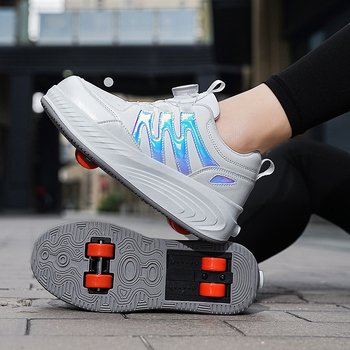 Weishi Heelys za djecu – cipele s dvostrukim kotačićima, PU kotači, unisex