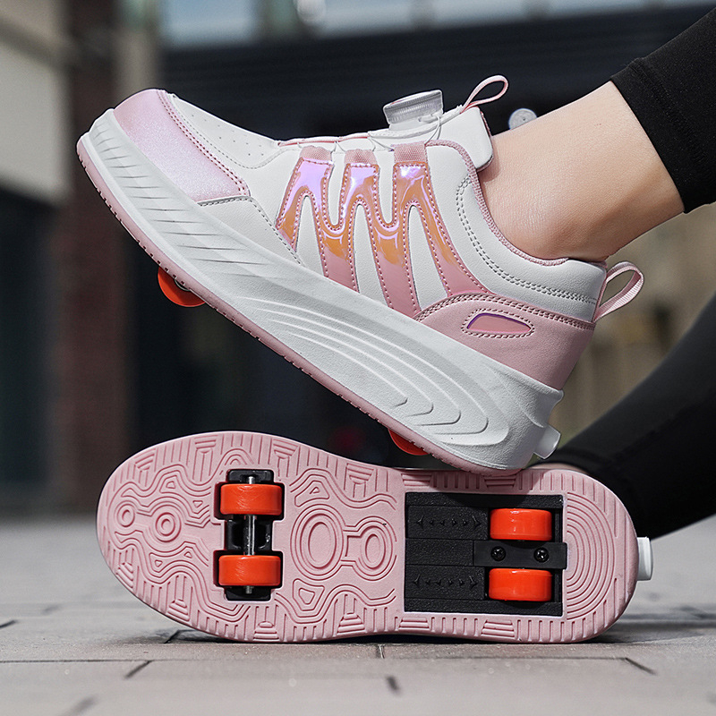 Weishi Heelys za djecu – cipele s dvostrukim kotačićima, PU kotači, unisex