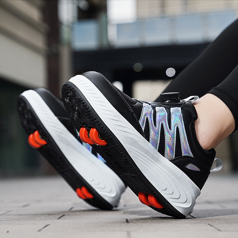 Weishi Heelys za djecu – cipele s dvostrukim kotačićima, PU kotači, unisex