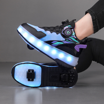 Dječje tenisice Heelys s dvostrukim redom kotača, PU kotači, brend Alinego / Ai Kui, unisex