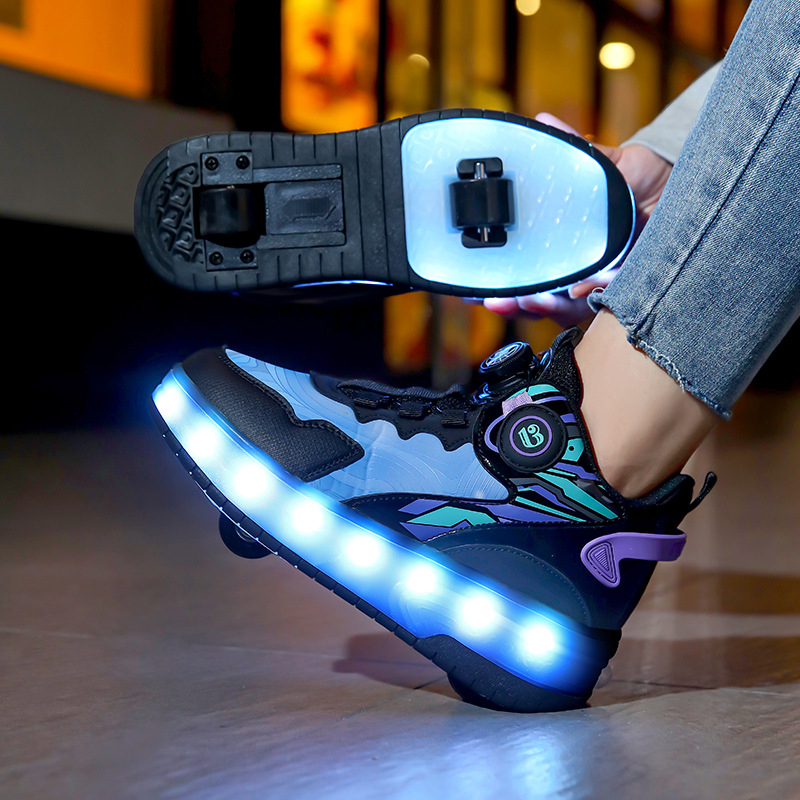 Dječje tenisice Heelys s dvostrukim redom kotača, PU kotači, brend Alinego / Ai Kui, unisex
