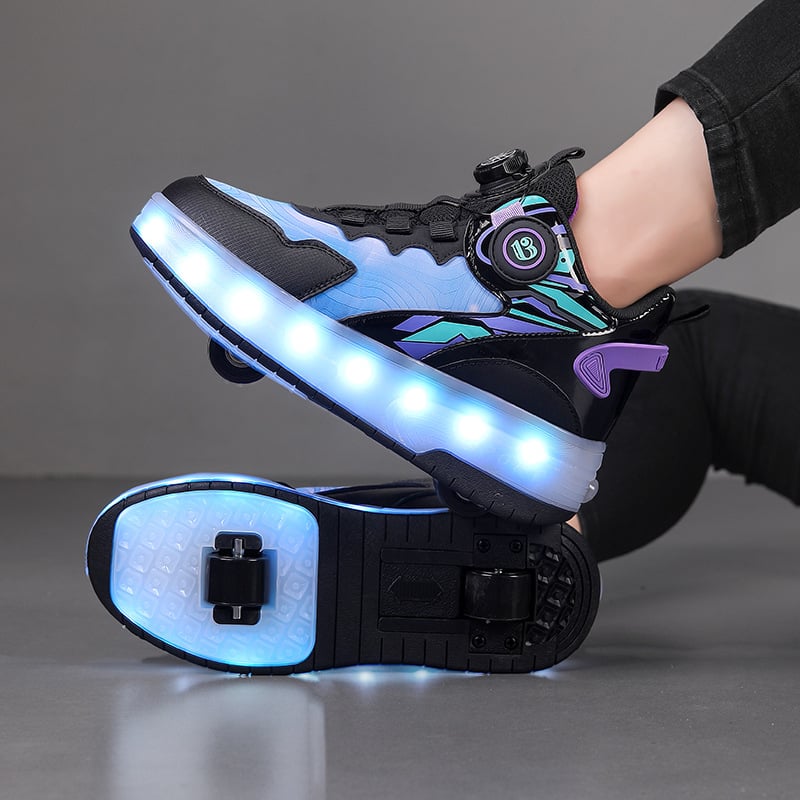 Dječje tenisice Heelys s dvostrukim redom kotača, PU kotači, brend Alinego / Ai Kui, unisex