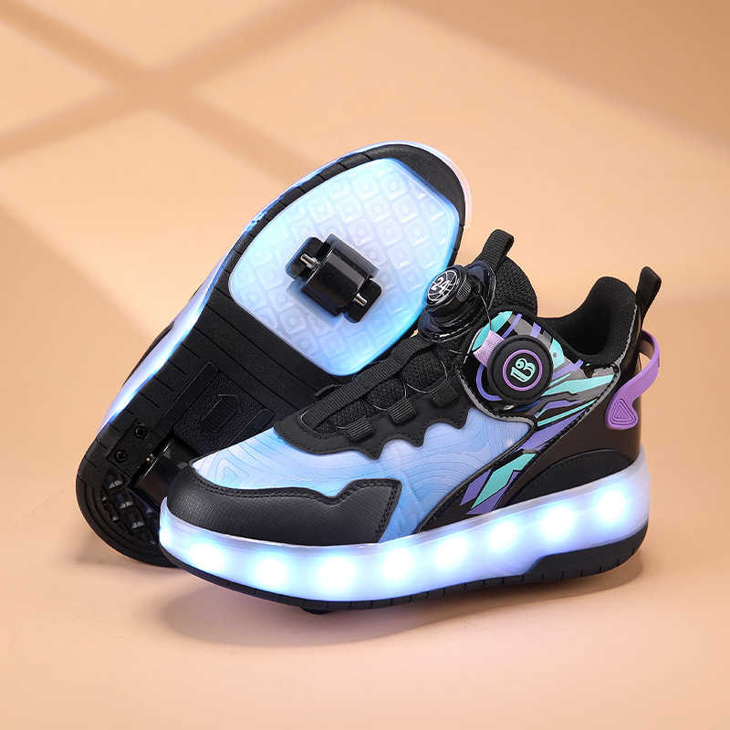 Dječje tenisice Heelys s dvostrukim redom kotača, PU kotači, brend Alinego / Ai Kui, unisex