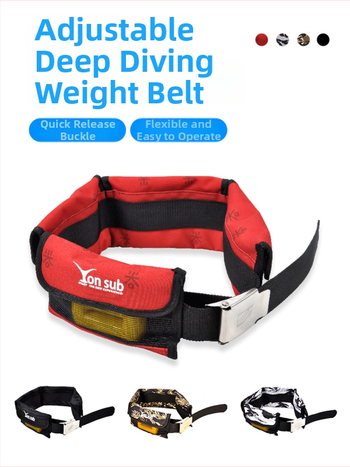 Potápačský pás na záťaž s 3–4 vreckami, nylon, objem 30L, s podšívkou, Yon Sub