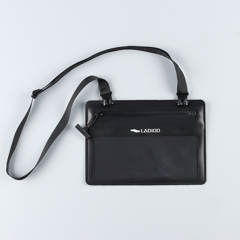 Vodootporna PVC crossbody torba za vanjske vodene aktivnosti, minimalistički dizajn, kompatibilan s dodirnim zaslonom, unisex