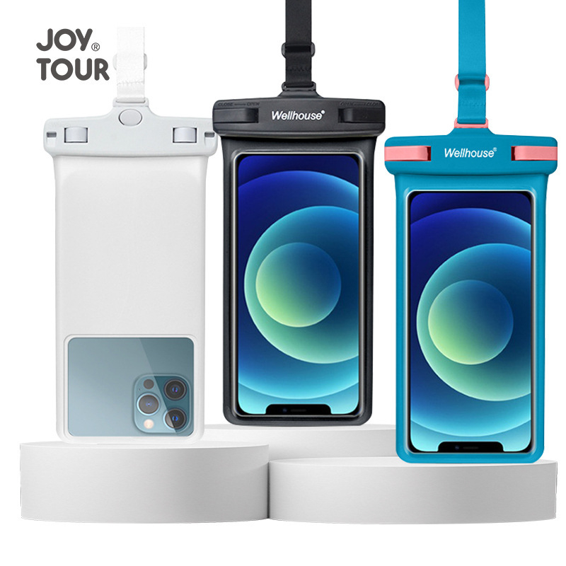 Vodootporna torbica za mobitel s dodirnim zaslonom za plivanje i vanjske aktivnosti | Materijal: ABS+TPU; Vodootporna tkanina; Pogodno za opuštanje, ronjenje, plažu, na otvorenom