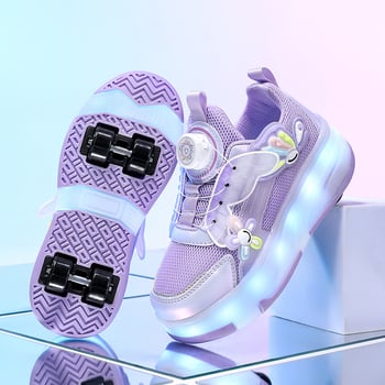 Dječje rolerice s PU kotačima, dvostruki kotači, univerzalno, Heelys cipele