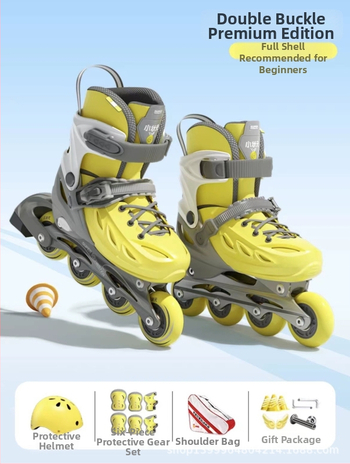 Dječje inline patike s čvrstim kućištem, za početnike, unisex