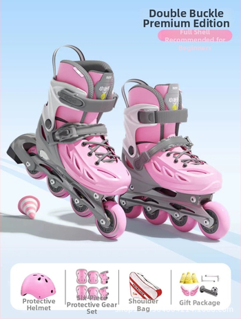Dječje inline patike s čvrstim kućištem, za početnike, unisex