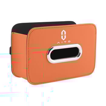 Δερμάτινο κουτί χαρτοπετσέτας για την πίσω πλάτη καθίσματος αυτοκινήτου, κρεμαστό, μη προσαρμοζόμενο